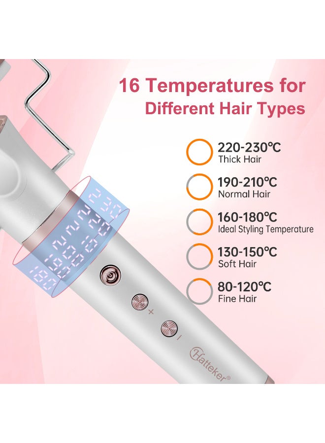 Hatteker Professional Iron Hair Curler Wave Curler LED Display Female Hair Straightener Hair Curler Tools Hairdressing Iron - Image 3